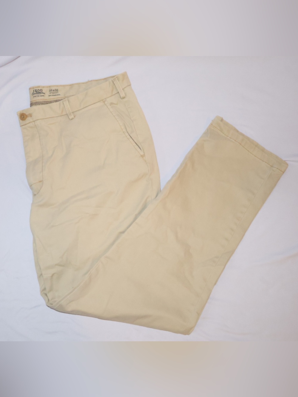 Izod Men's Khaki Chinos in Light Beige
